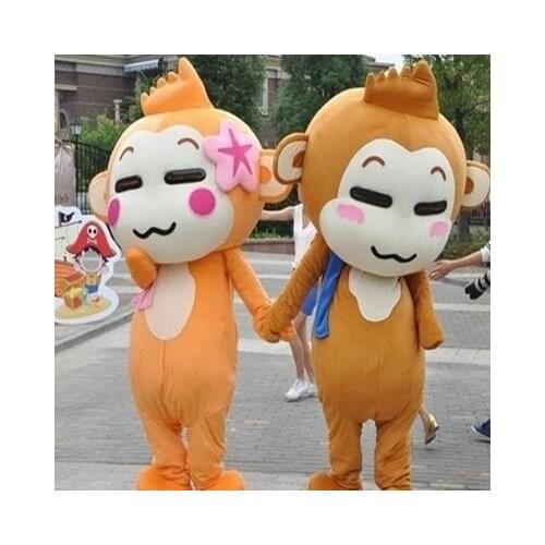 YOYO and CICI Monkey Cartoon Suit Carnival Costume Fancy Dress Costumes Animal Mascot Party Costumes