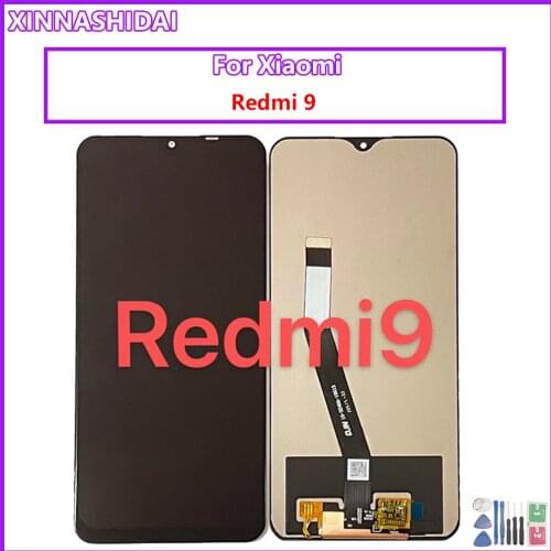 Display For Xiaomi Redmi 9 LCD Display Pantalla Touch Panel Screen Assembly with frame M2004J19AG M2004J19C Redmi9 lcd display