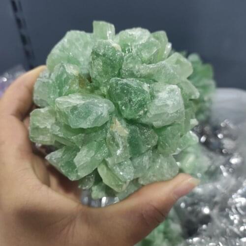 1pcs Natural Green Fluorite ball Crystal Stone Healing Quartz Ore Mineral Reiki Mineral