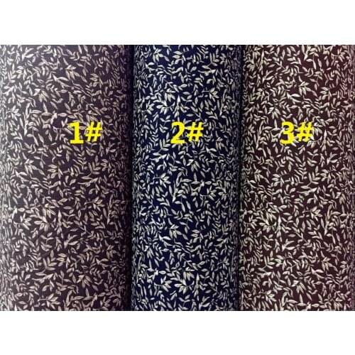 145cm width Paris pearl Chiffon fabric leaves pattern for skirt suit-dress CH-D042