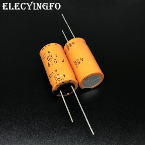 2pcs/20pcs 63V470uF 63V NIPPON Chemi-Con NCC W Series 16x31mm 130 high degree Industrial grade Aluminum Electrolytic Capacitor
