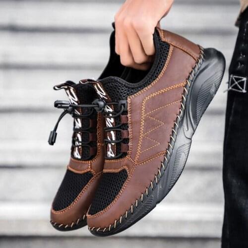 2021 Hot Sale Mens Casual Shoes Leather Mens Moccasins Outdoor Mens Platform Shoes Lightweight Mens Shoes Zapatillas Hombre