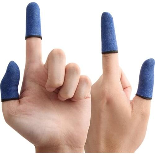 50 Pair Sweat-Proof Knitted Fabric Finger Cover Game Touch Screen Thumb Game Pad Finger Sleeves for Gaming Accessories Kit