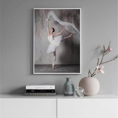 5D DIY Diamond Painting Ballet Girl Elegant Dance Pose Cross Stitch Kit Full Drill Embroidery Picture of Rhinestones Home Decor