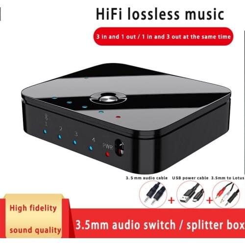 JUXINICE Audio switcher supports 3-in-1-out, 1-in-3-out functions. It is suitable for mobile phone, TV, set top box, Xbox, DVD