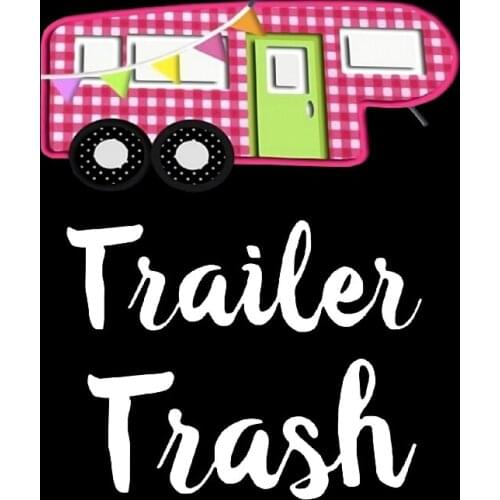 Car Accessories Trailer Trash Reflective Car Sticker & Decal for Happier Camper HC1 Airstream Basecamp Oregon Trailer TerraDrop