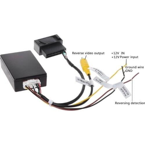 Car Original Rear Camera Connector Cable VW Passat B6 B7 CC Tiguan Output Video to After Market Car Radio RGB To RCA Connector