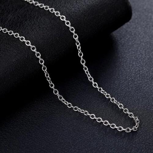 1 piece Width 0.6mm Tiny Chain Necklace Women Stainless Steel Tiny Necklace For Pendant Wholesale Jewelry