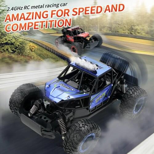 RC Car Toys Alloy Remote Control High-Speed Rechargeable Climbing Mountain Buggy Model Car for Children Christmas Gifts