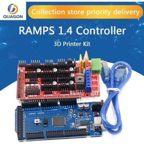 Mega 2560 R3 Mega2560 REV3 + RAMPS 1.4 Controller for Arduino 3D Printer arduino kit Reprap MendelPrusa