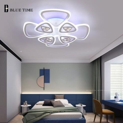 Creative Led Chandeliers For Living room Bedroom Dining room Home Lighting Ceiling Mount Chandelier Lamp Lustre Luminaires White