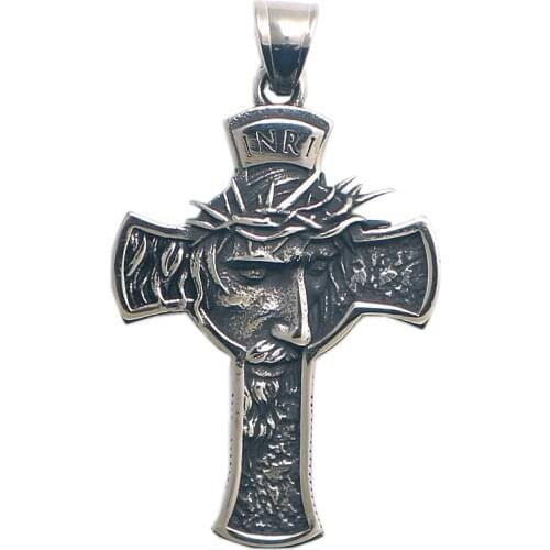 Unisex 316L Stainless Steel Jesus Christ Classic Protect Pendant
