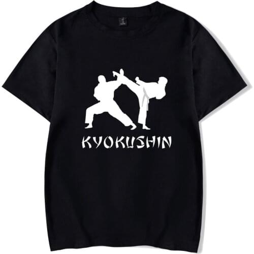 Summer Mens Tshirt 2021 Kyokushin Karate T Shirt Kyokushinkai Kan Casual Short Sleeve Cotton T-shirt Harajuku Tops Streetwear