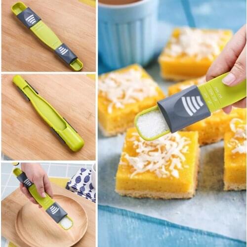 Adjustable Scale Food Thickening Double End Eight Stalls Measuring Spoon Drinking Baking Spoons Kitchen Tools Plastic