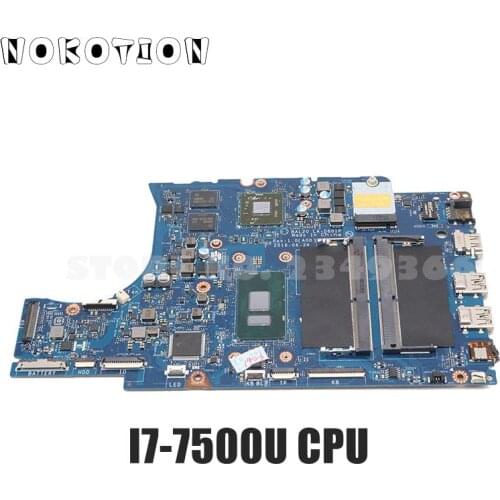 NOKOTION BAL20 LA-D801P For Dell Inspiron 15-5567 5567 Laptop Motherboard CN-0VMRRP CN-0KFWK9 DDR4 SR2ZV I7-7500U CPU R7 M445