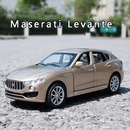 1:32 Maserati Levante Alloy Car Model Pull Back Sound And Light Toy Car Six-Drive Simulation Off-Road Vehicle Decoration Gift