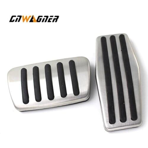 Car Auto Stainless Steel Fuel Gas Brake Foot Pedal Pad Set AT For Cadillac XTS 2012-2015 For Cruze For Malibu For Aveo For Regal