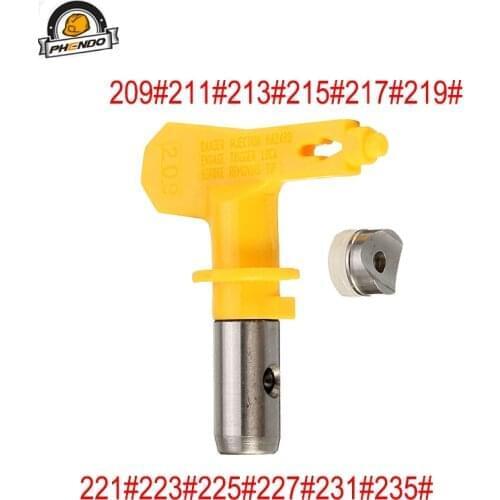 PHENDO 2 series Airless Tip209#--235# for Airless spray nozzle for Wagner Airless gun Seat Guard spray Guide, airless paint