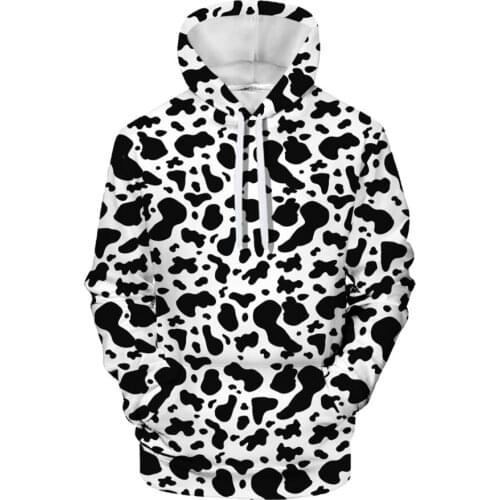 New Products Creative Spots Peripheral Printing 3D Hooded Drawstring Mens