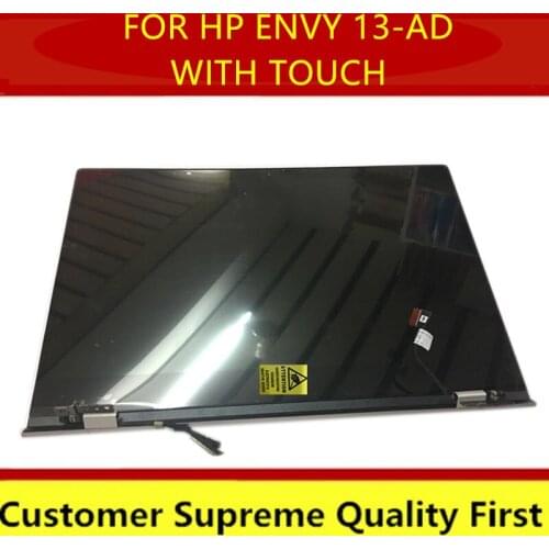Original silver COLOR For HP ENVY LAPTOP 13-ad Series 13-AD081ND LCD panel display complete assembly