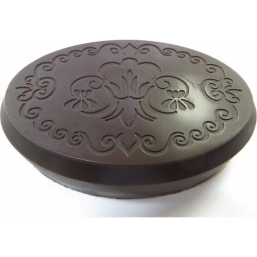 QT0058 Oval Shape Stamp Handmade Soap Mold Art Pattern Chocolate Mould DIY Silicone Soap Molds Silicone Rubber PRZY Eco-friendly
