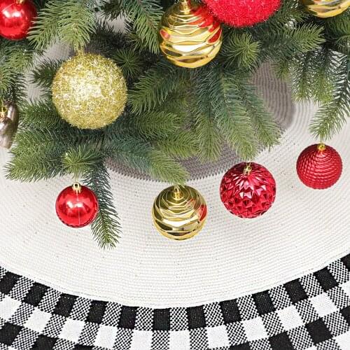 Christmas decorations home knitted Christmas tree dress 122CM