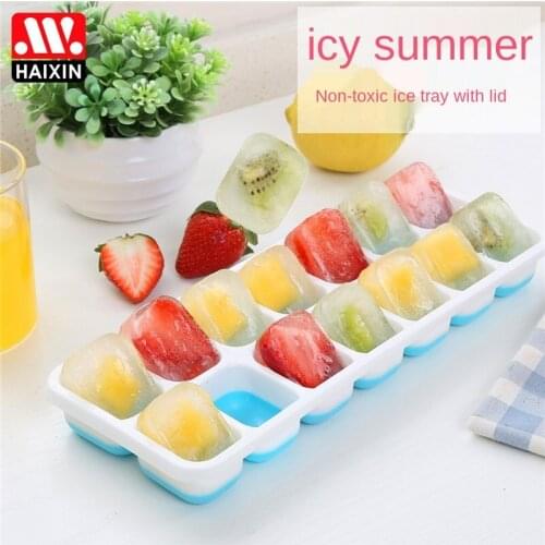 Silicone Ice Cube Maker Form For Ice Candy Cake Pudding Chocolate Molds Easy-Release Square Shape Ice Cube Trays Molds