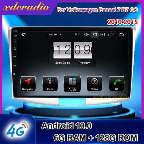 Xdcradio 9" Touch Screen Android 10 For VW Volkswagen Passat 7 B7 CC Aveo Epica Car Radio DVD Multimedia Player GPS Navigation