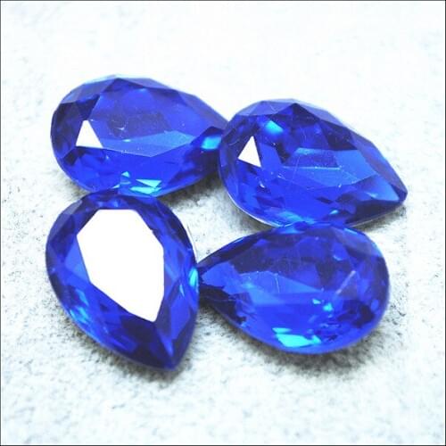 100pcs Resins Cabochons imitation opal teardrop shape luxury beads 13x18mm for clothing or garments accessories many colors