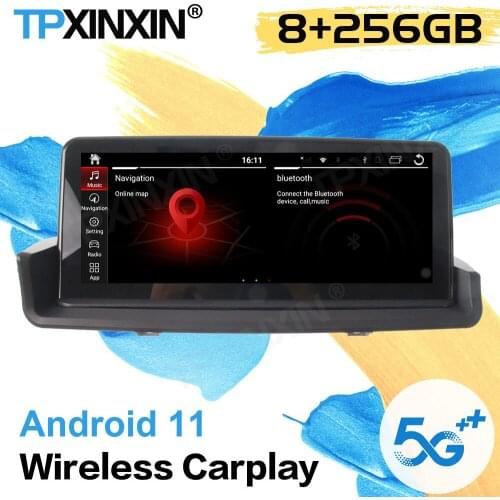 256G Carplay Radio Receiver Android11 Auto For BMW 3 E90 E60 CCC CIC 2009 2010 2011 2012 Audio Stereo GPS Video Player Head Unit