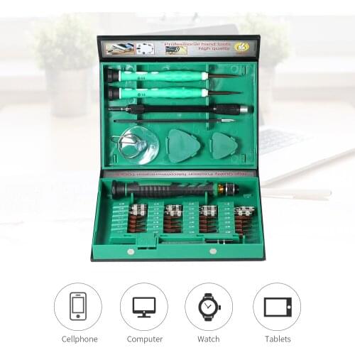 38 in 1 recision Telecommunication Tool Torx Hex Slotted for Phillips Screwdrivers Set Repair Tools Kit for Cellphone Laptop