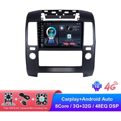 6G 128G Android 10.0 Video Player For NISSAN NAVARA Navara 2006-2012 2din Car Radio GPS Multimedia Navigation WiFi Carplay Auto