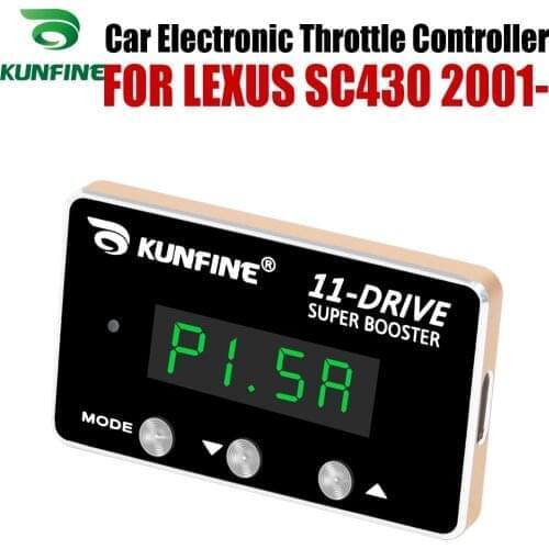KUNFINE Car Electronic Throttle Controller Racing Accelerator Potent Booster For LEXUS SC430 2001-After Tuning Parts