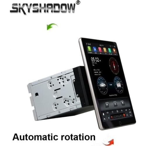 Automatic rotation Tesla Style PX6 9.7" Android 9.0 4GB +32GB Car DVD Player GPS RDS Radio Wifi Bluetooth 2Din for universal