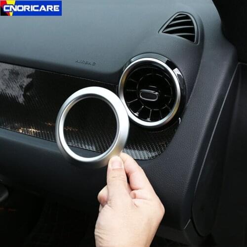 Central Both Side Air Conditioner Outlet Circles Decoration Sticker For Mercedes Benz B Class W247 GLA 2020-21 Auto Accessories
