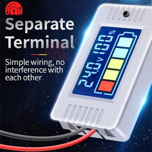 Color LCD Digital Voltmeter Panel Meter PZEM-023 0-100V Electric Battery Tester Lithium Lead-acid Battery Meter
