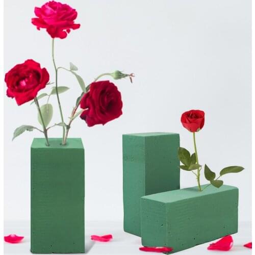 Floral Foam Brick Blocks Flower Pot Wedding Flower Holder Florist Flower Styrofoam Brick Applied For Artificial Bridal Foam Rose