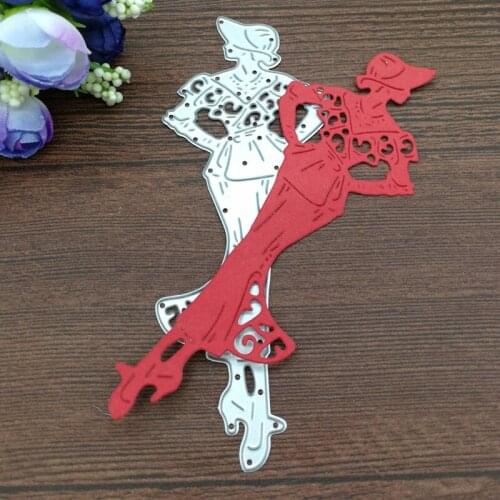 Girl Lady Model Fashion Metal Cutting Dies DIY Scraper card album PAPER CRAFT embossing folder stencils template art die cut