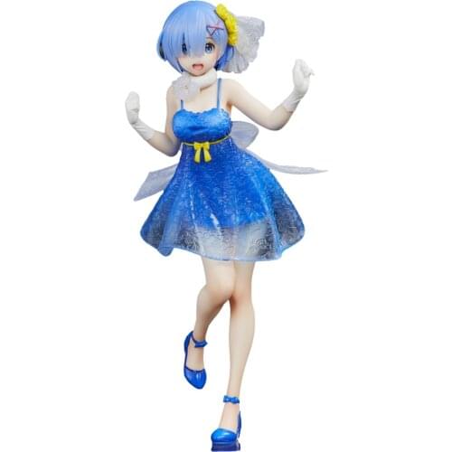 Judai 23cm Original Taito Precious Re Zero Starting Life in Another World Rem Clear Dress PVC Action Figure Model Doll Toys
