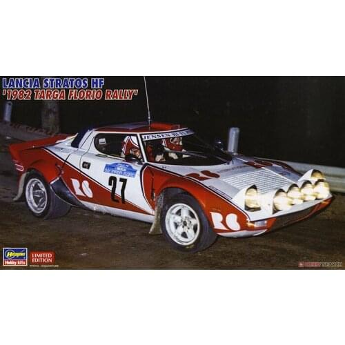 Hasegawa Plastic Assembly Car Model 1/24 Scale Lancia Stratos HF 1982 Targa Florio Adult Collection DIY Assembly Kit 20361