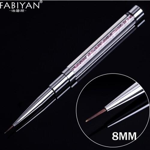 Nail Art Brush Drawing Painting Flower Gradient Liner Pen Rhinestones Handle Design Acrylic UV Gel Polish Carving Manicure Tools