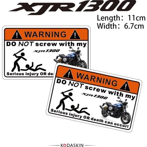 KODASKIN Motorcycle Cheap 2D Creative Warning Sticker Decal for YAMAHA XJR1300