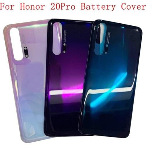 Battery Cover Back Glass Panel Rear Door Housing Case For Huawei Honor 20 20S 20Pro Back Battery Cover Door