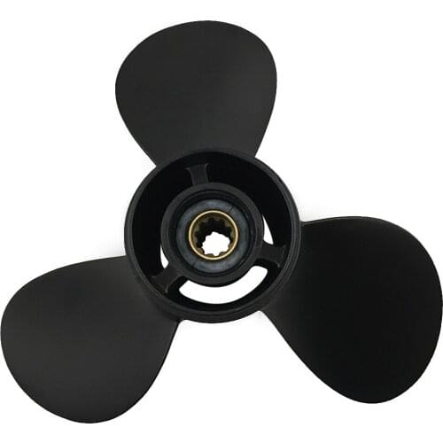 Boat Propeller 9.9x12 Fit for Mercury Outboard 20HP-25HP 3 Blades Aluminum Prop 10 Tooth Propel RH OEM NO: 48-19639A40 9.9x12