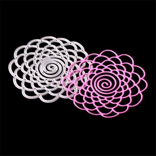 Metal Cutting Dies stamps and dies scrapbooking Round Die Cut Lace Circle Rectangle Oval Frame Background Craft Dies Cirlce Die