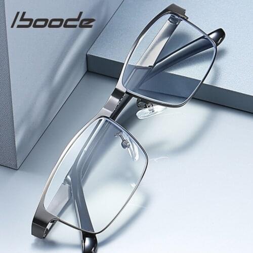 Iboode Retro Alloy Reading Glasses Women Men Unisex Business Prescription Eyewear Rectangle Hyperopia Elder Presbyopia Eyeglases