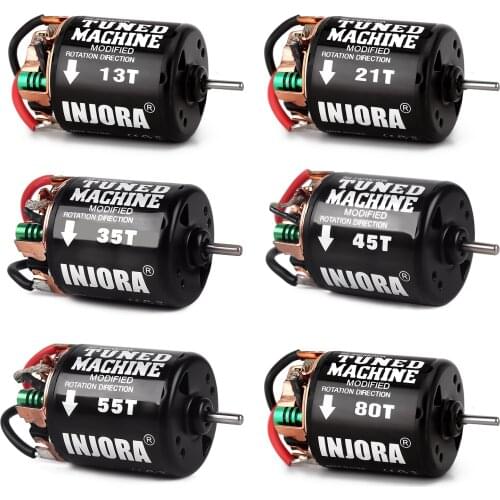 INJORA 1PCS 35T 45T 55T 540 Brushed Motor for 1/10 RC Rock Crawler Axial SCX10 90046 AXI03007 Tamiya CC01 D90 Traxxas TRX-4