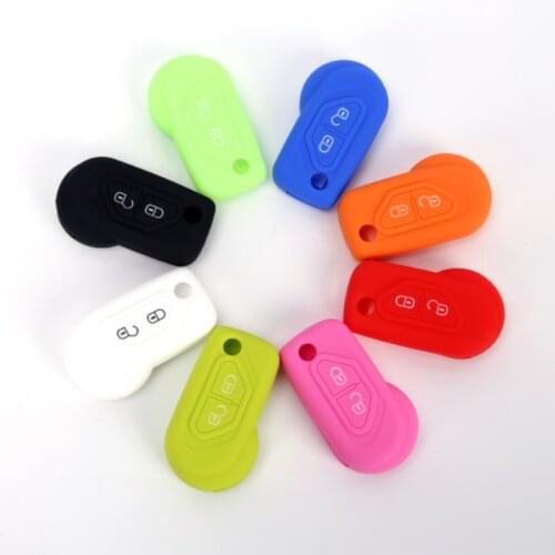 Silicone Rubber Key Fob Case Cover Protect Hood Set Remote Key Shell for Citroen DS3 Folding Flip 2 Button Keyless Skin