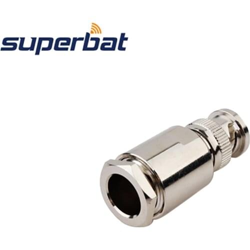 Superbat BNC Clamp Plug RF Coaxial Connector Straight for Cable RG8,RG214,KSR400,LMR400
