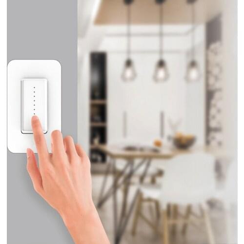 Tuya Smart Wifi Dimmer Light Switch, US Touch Dimming Panel Wall Switch 240V, Works with Alexa Google Home, No Hub Required